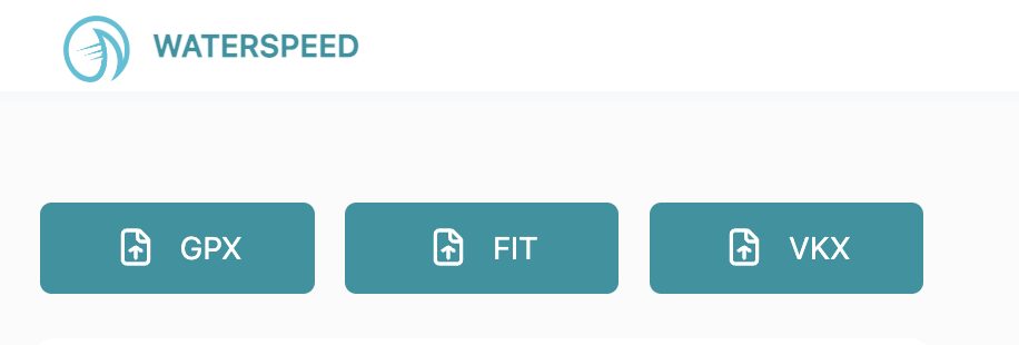 Importare file GPX, FIT e VKX nella Web App di Waterspeed