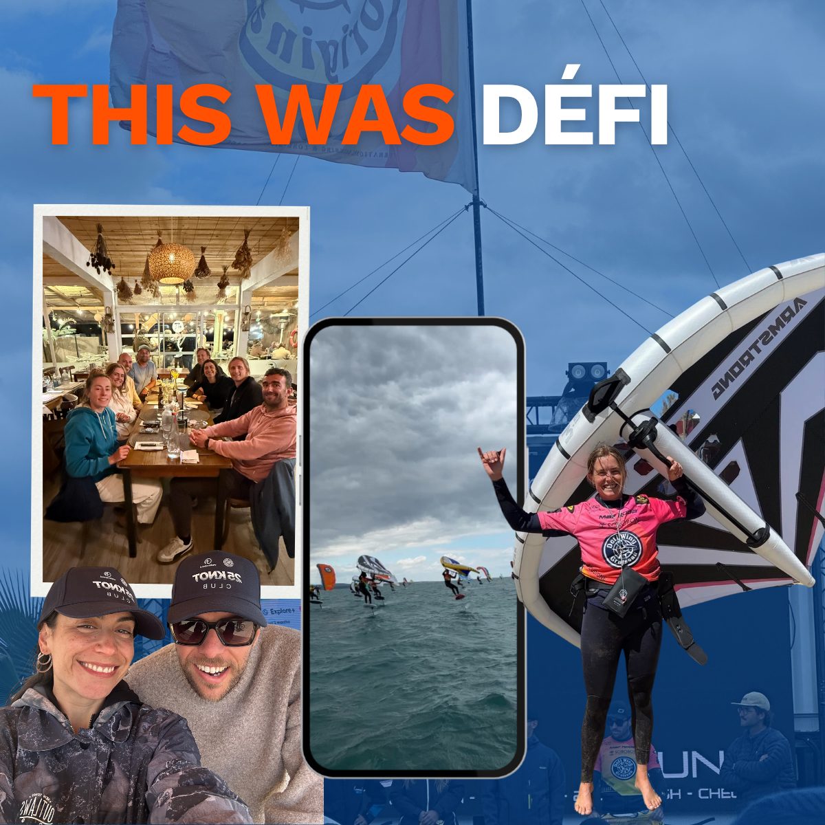 Riders and the Waterspeed team at DÉFI