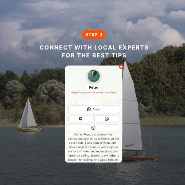 Passo 3: mettiti in contatto con i Local Experts